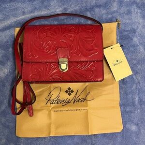 Patricia Nash Scarlet Embossed Crossbody Bag